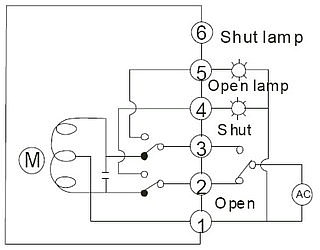 有源开关式，普通开关型带有源灯指示接线图