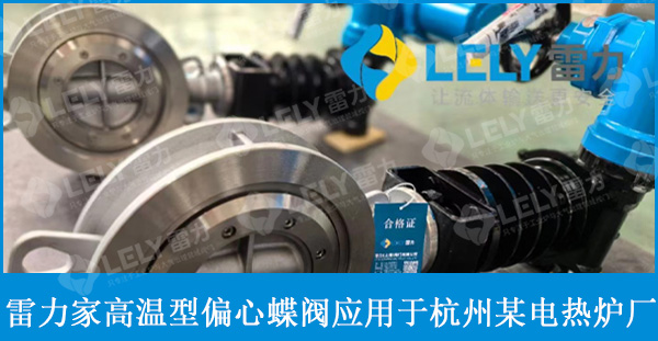 雷力高温型偏心蝶阀用于杭州某电热炉厂！